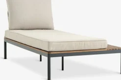 HOUConjunto jardín HOU con chaise longue 3 plazas madera dura