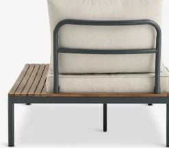 HOUConjunto jardín HOU con chaise longue 3 plazas madera dura