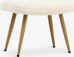 HUNDESTEDReposapiés HUNDESTED felpa blanco crudo/color roble