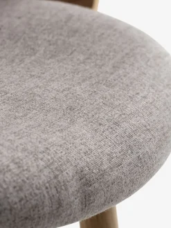 HVIDOVRESilla de comedor HVIDOVRE roble claro/tela gris claro