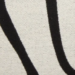 HVITVEISCojín HVITVEIS 45x45 blanco crudo/negro