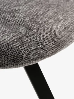 HYGUMSilla de comedor HYGUM giratoria gris/negro