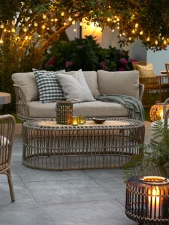 ILLERUPConjunto muebles jardín ILLERUP 4,5 plazas natural