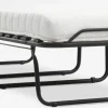 ILSKOVCama plegable ILSKOV 80x193 blanco/negro
