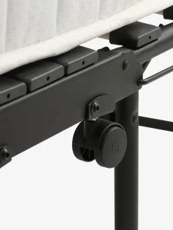 ILSKOVCama plegable ILSKOV 80x193 blanco/negro