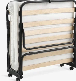 ILSKOVCama plegable ILSKOV 80x193 blanco/negro