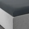 JASMINGOLDSábana ajustable topper jersey JASMIN 90x200x6-10 gris