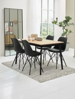 JEGINDMesa de comedor JEGIND 80x130 roble natural/negro