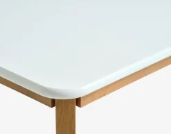 JEGINDMesa de comedor JEGIND 80x130 blanco/natural