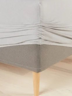 JENNYPLUSSábana bajera ajustable jersey JENNY 90x200x35 gris