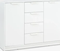 JENSLEVAparador JENSLEV 2 puertas 4 cajones blanco