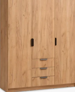 JENSLEVArmario JENSLEV 144x176 3 puertas color roble salvaje nat