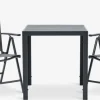 JERSORE + MELLBYMesa JERSORE L70 + 2 sillas MELLBY negro