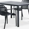 JERSORE + NABBENMesa JERSORE L140 + 4 sillas NABBEN negro