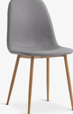 JONSTRUPSilla de comedor JONSTRUP tela gris/color roble natural