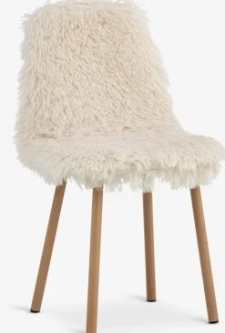 JONSTRUPSilla de comedor JONSTRUP felpa blanco crudo/color roble