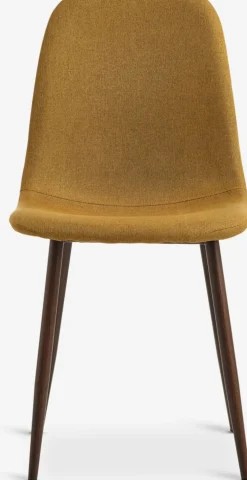 JONSTRUPSilla de comedor JONSTRUP tela curri/color roble oscuro