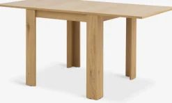 JUNGENMesa de comedor JUNGEN 80x80/160 color roble cálido