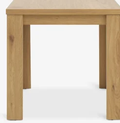 JUNGENMesa de comedor JUNGEN 80x80/160 color roble cálido