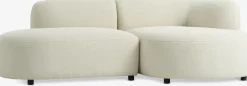 JYLLINGESofá JYLLINGE chaise longue felpa beis