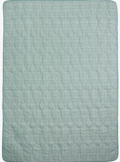 KAMILLEManta acolchada KAMILLE 140x200 blanco/turquesa