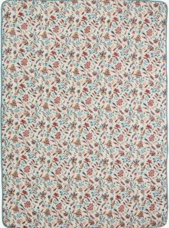 KAMILLEManta acolchada KAMILLE 140x200 blanco/turquesa