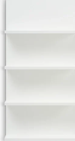 KARSTOFTEstante de pared KARSTOFT 4 estantes blanco