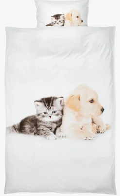 KAYABASICJuego funda nórdica microfibra KAYA 155x220 blanco