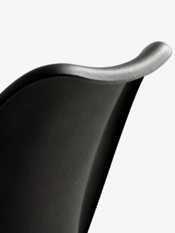 KLARUPSilla de comedor KLARUP polipiel negro/negro