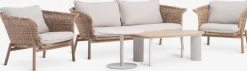 KOEPINGConjunto muebles jardín KOEPING 4,5 plazas natural