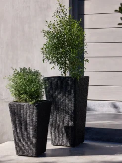 KUBBCesto de jardín KUBB A30xL30xA50 negro