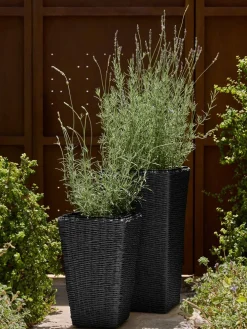KUBBCesto de jardín KUBB A30xL30xA50 negro