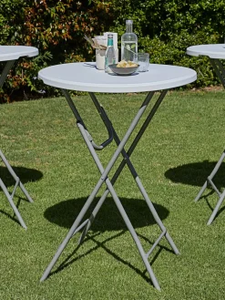 LANGERIMMesa de bar LANGERIM Ø80 blanco