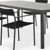 LANGET + TRILLEVALLENMesa LANGET L207 + 4 sillas TRILLEVALLEN negro