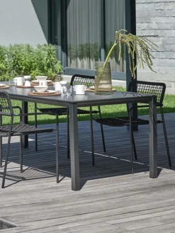 LANGETMesa de jardín LANGET A95xL207 negro
