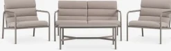 LILLESTROEMConjunto muebles jardín LILLESTROEM 4 plazas arena oscuro