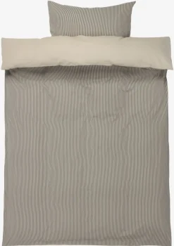 LILLIANGOLDJuego funda nórdica algodón lavado LILLIAN 155x220 negro