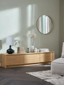 LIMFJORDENMueble TV LIMFJORDEN 2 cajones 1 puerta color roble cálido