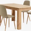 LINTRUP + BISTRUPMesa LINTRUP L140 roble salvaje + 4 sillas BISTRUP arena