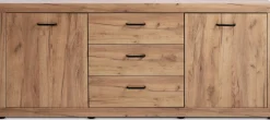 LINTRUPAparador LINTRUP 2 puertas 3 cajones roble salvaje natural