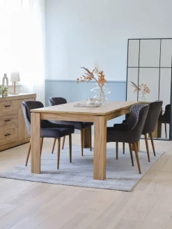 LINTRUPMesa de comedor LINTRUP 90x190/280 roble salvaje natural