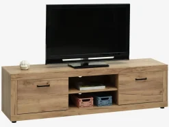 LINTRUPMueble TV LINTRUP 2 puertas color roble salvaje natural