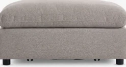 LYBYMódulo de sofá LYBY chaise longue/puf tela arena