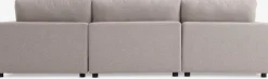 LYBYSofá modular LYBY 3 plazas chaise longue tela arena