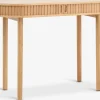 LYNGVIGMesa consola LYNGVIG 50x110 2 puertas persiana roble natural