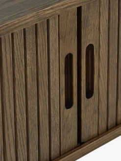 LYNGVIGMueble TV LYNGVIG 160cm 2 puertas persiana roble oscuro