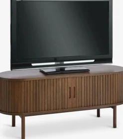 LYNGVIGMueble TV LYNGVIG 120cm 2 puertas persiana roble oscuro