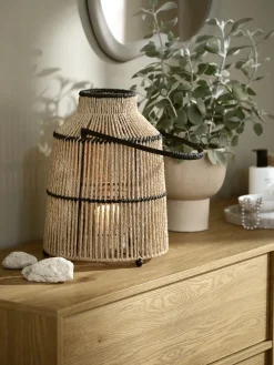 MAALTHEFarol MAALTHE Ø27xA35cm natural/negro