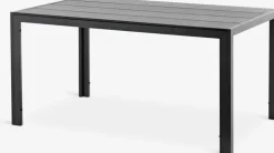 MADERUP + GUDHJEMMesa MADERUP L150 + 4 sillas GUDHJEM negro