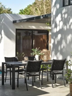 MADERUPMesa de jardín MADERUP A90xL205 negro